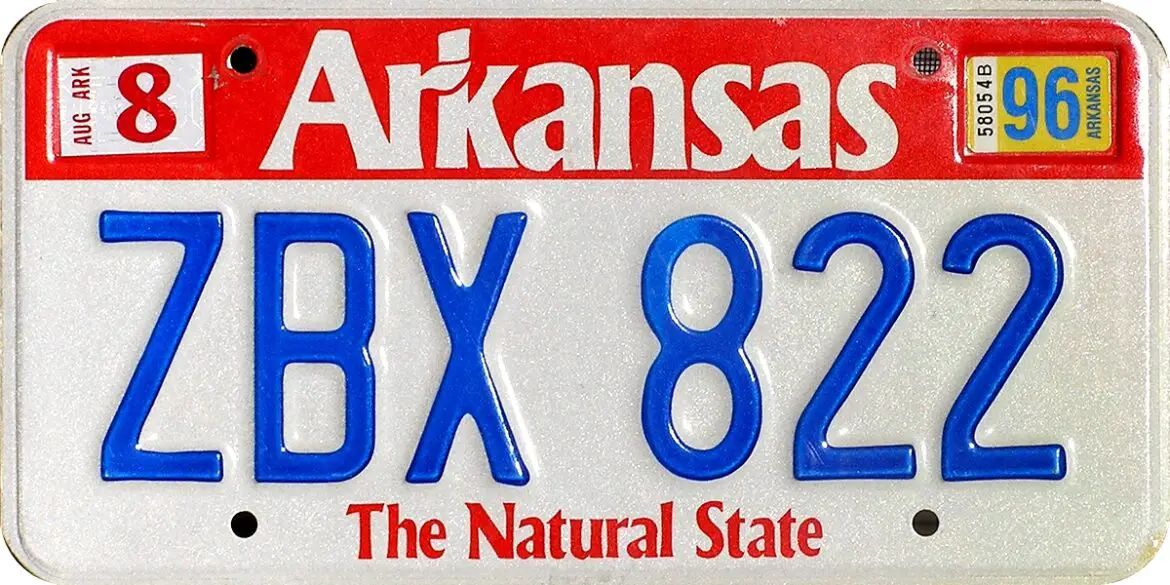 Arkansas License Plate Laws